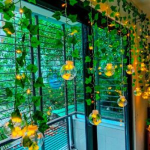 Wish Ball Leaf Curtain Light