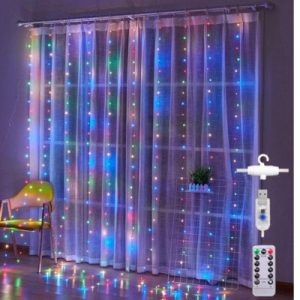 Led String Curtain Multi Colour Light
